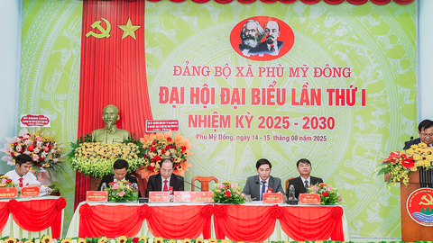 Đại hội đại biểu Đảng bộ xã Phù Mỹ Đông lần thứ nhất, nhiệm kỳ 2025 - 2030